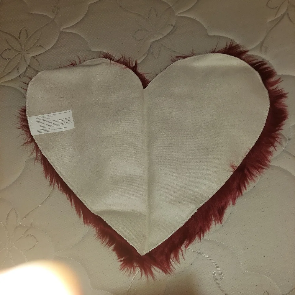 Heart Shaped Burgundy Rug- New!